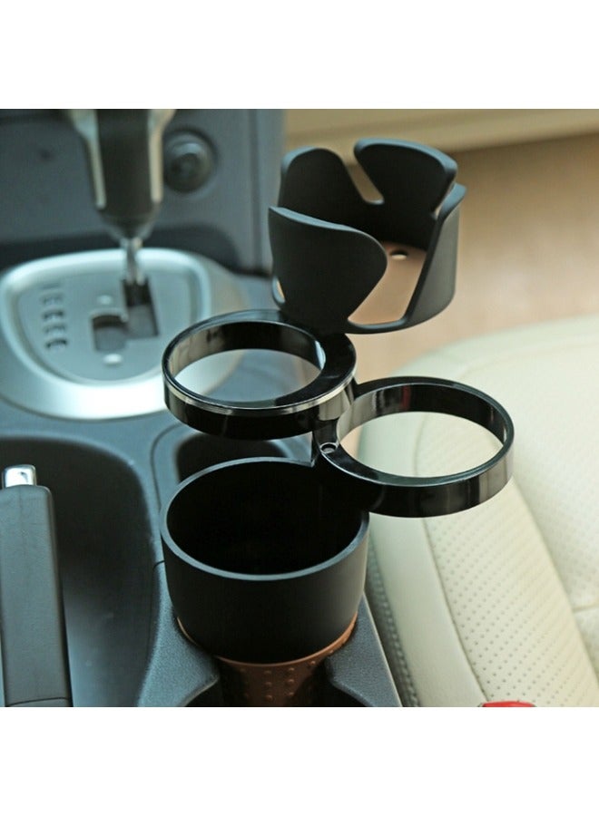 Multifunctional Car Cup Holder, Adjustable Vehicle-Mounted Water Cup Drink Holder, Dual Cup Organizer, 360° Rotatable Cup Body, Suitable for Many Different Cars' Cup Holders - Image 5