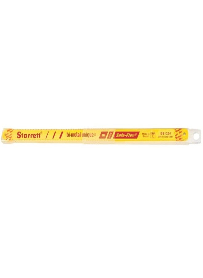 ستارريت شفرات منشار ستاريت ثنائية المعدن - KBS1224-10، منشار يدوي فريد من نوعه بتقنية Safe-Flex HSS، طول 300 مم، حافة قطع 24 سنًا في البوصة - للمعادن غير الحديدية، والفولاذ المقاوم للصدأ، والأنابيب، والبلاستيك - عبوة من 10 شفرات - Image 1