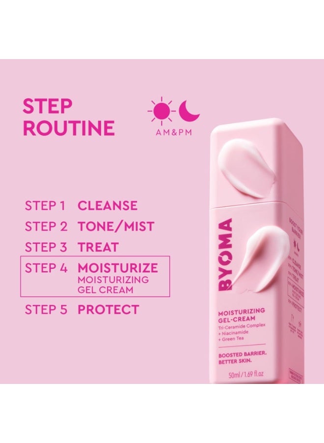 BYOMA Moisturizing Gel Cream - Barrier Repair Cream/Gel Face Lotion with Niacinamide and Green Tea - Ceramide Face Moisturizer for Dry Skin - Alcohol Free, Oil Free Face Moisturizer - 1.69 fl. oz - Image 2