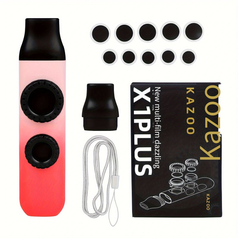 IRIN KZ-02 High-Quality Color Kazoo Flute Double Flute Diaphragm Bass And Bass Adjustment ABS (Mouthpiece And Diaphragm And Lanyard) Carton - Image 4