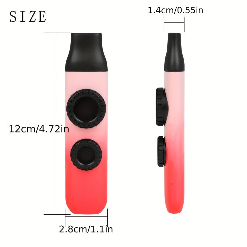IRIN KZ-02 High-Quality Color Kazoo Flute Double Flute Diaphragm Bass And Bass Adjustment ABS (Mouthpiece And Diaphragm And Lanyard) Carton - Image 2