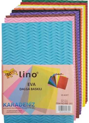 20*30 Eva 10 Colors 2mm Wave Printed RBE-203