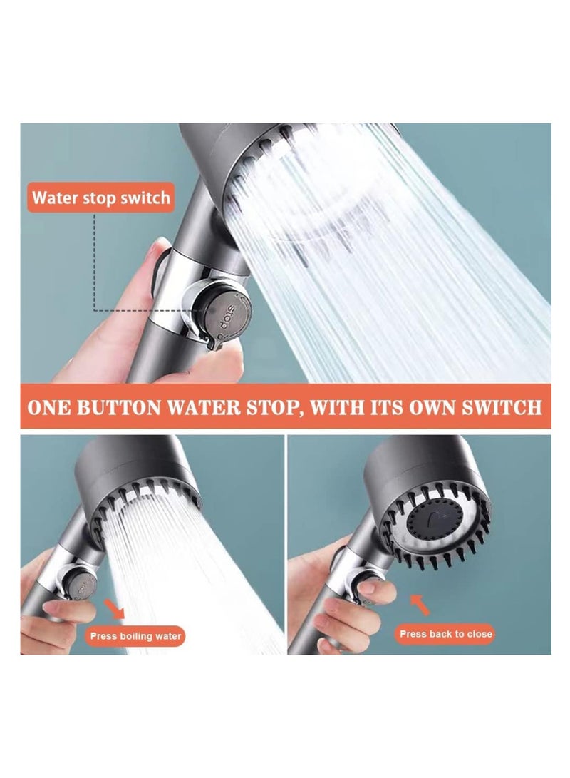 DIGI CORE Shower Filter Shower Head - High Pressure Bathroom Accessories Set To Remove Chlorine And Impurities Massages Scalp To Anti Hairfall And Dry Skin With Shower Hose And Shower Holder 3 Modes - Image 2