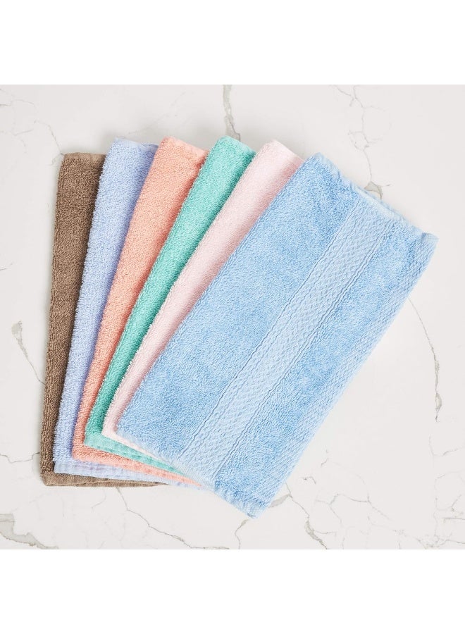 Living Fashions Luxurious Washcloths  Set of 12  Size 13 x 13  Thick Loop Pile Washcloth  Absorbent and Soft 100 RingSpun Cotton Wash Cloth  Lint Free Face Towel  Wash Cloths Perfect for Bathroom  - Image 4