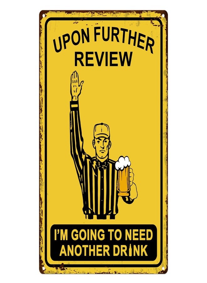 ALKB Funny Football Gifts for Men – 8x12 Vintage Man Cave Decor Tin Sign, Football Party Wall Decoration for Guys Home Bar, Unique Sports Present Idea - Image 1