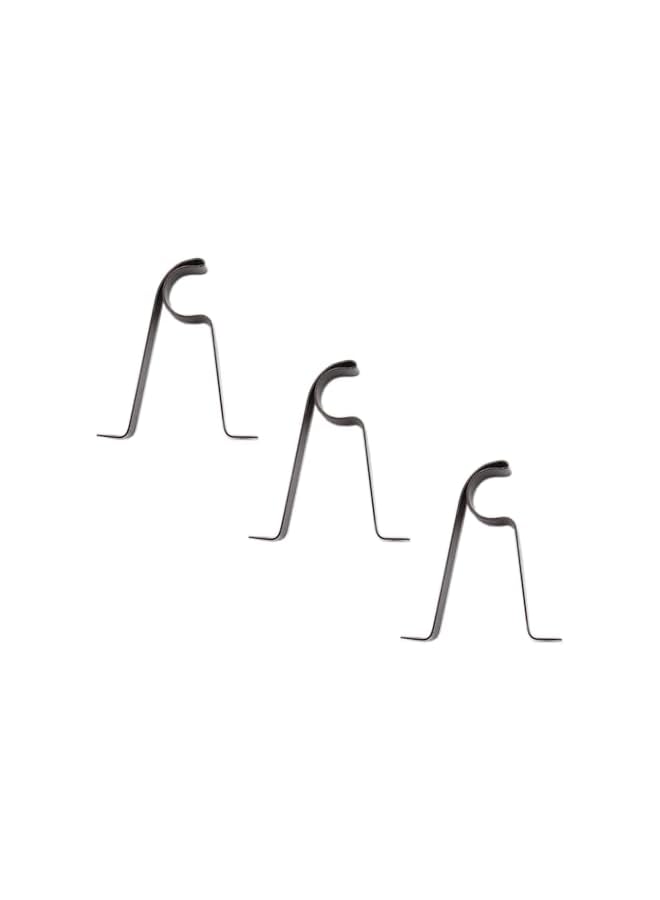 erorex 6 PCS Adjustable Distance Curtain Rod Bracket, Heavy Duty Single Hole Curtain Rod Hooks, Drapery Rod Bracket Set, Metal Blinds Hang Curtains Rod Holder with Screw Pack Brown 25mm/1 in  - Image 4