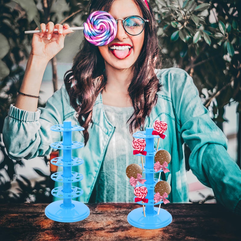 2Pcs Tiered Lollipop Stand Decorative Lollipop Stand Lollipop Show Base (5 Layers) - Image 3