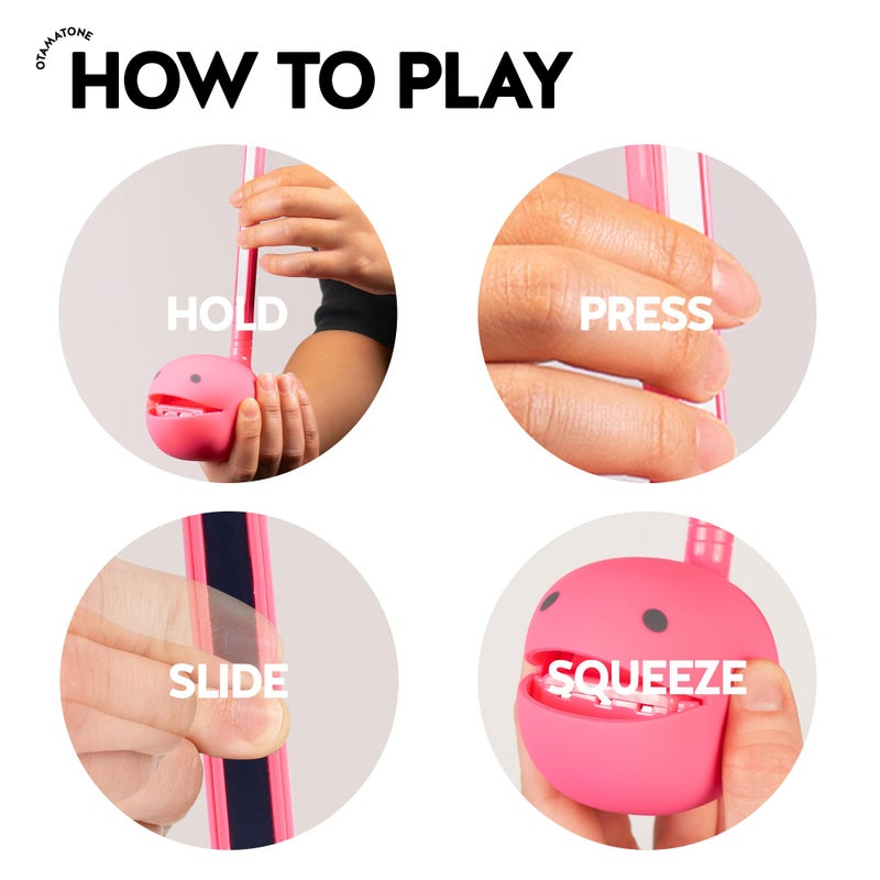 Otamatone أوتاماتون كلاسيك إصدار إنجليزي وردي ساخن آلة موسيقية إلكترونية يابانية محمولة من مايوا دينكي للأطفال والكبار هدية - Image 3