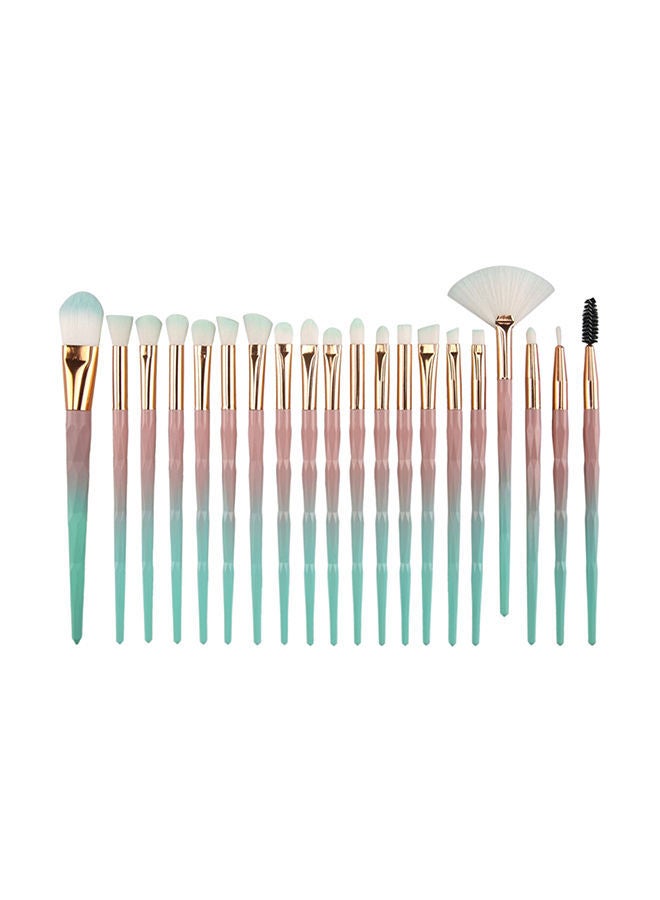 NIBEMINENT 20-Piece Versatile Stylish Makeup Brush Set Multicolour