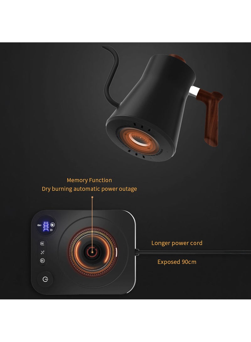 Coffee electric dripping kettle 900ml black  - Image 5