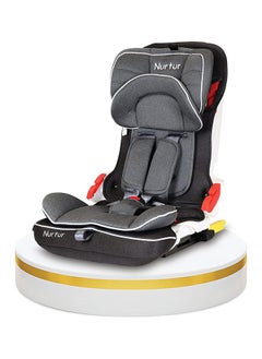 Nurtur Maverick Baby/Kids Compact Foldable Car Seat - Isofix - 10-Level Adjustable Headrest - 9 Months To 12 Years, , Dark Grey  - Image 1