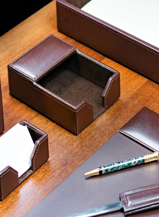 Dacasso Dark Brown Bonded Leather Memo Holder, 4-Inch by 6-Inch - Image 3