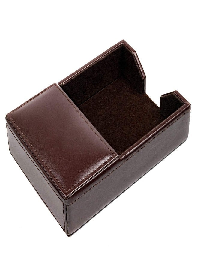 Dacasso Dark Brown Bonded Leather Memo Holder, 4-Inch by 6-Inch - Image 4