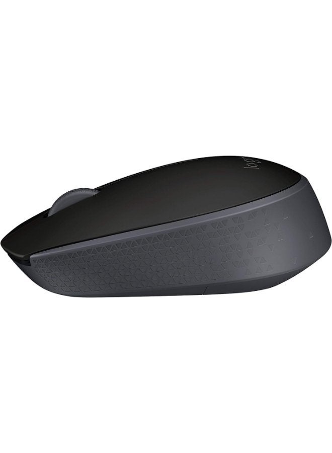 Logitech M170 Wireless Mouse, 2.4 GHz With USB Mini Receiver, Optical Tracking, 12-Months Battery Life, Ambidextrous PC/Mac/Laptop - Black - Image 2