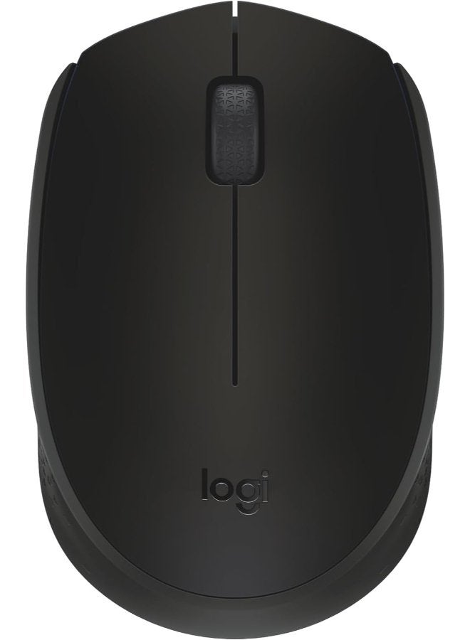 Logitech M170 Wireless Mouse, 2.4 GHz With USB Mini Receiver, Optical Tracking, 12-Months Battery Life, Ambidextrous PC/Mac/Laptop - Black - Image 1
