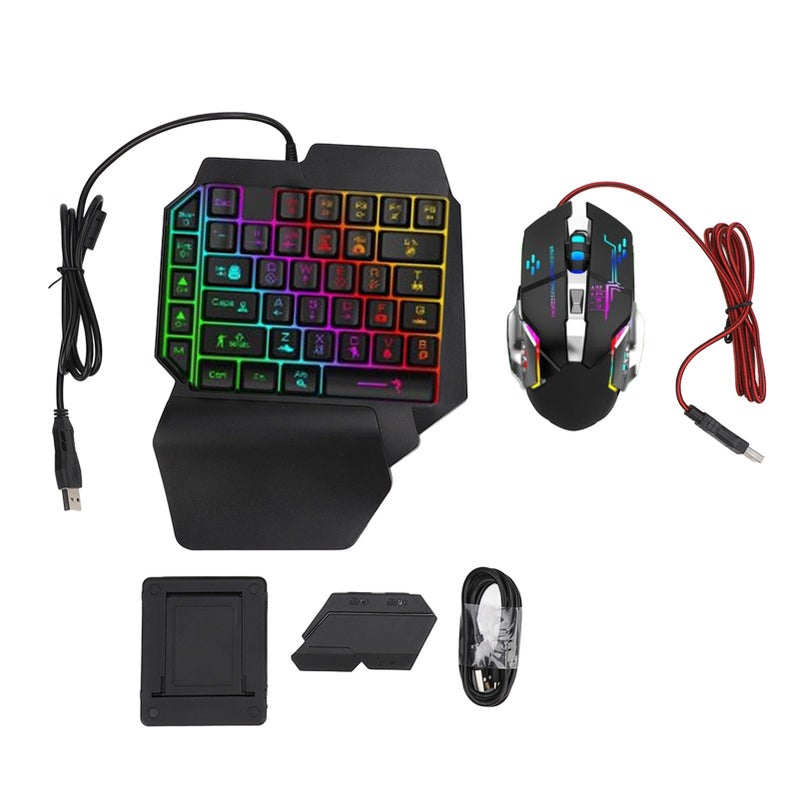 Mobile Game Keyboard Mouse Combo 4 In 1 With Phone Holder Fast Charging No Delay - Image 2