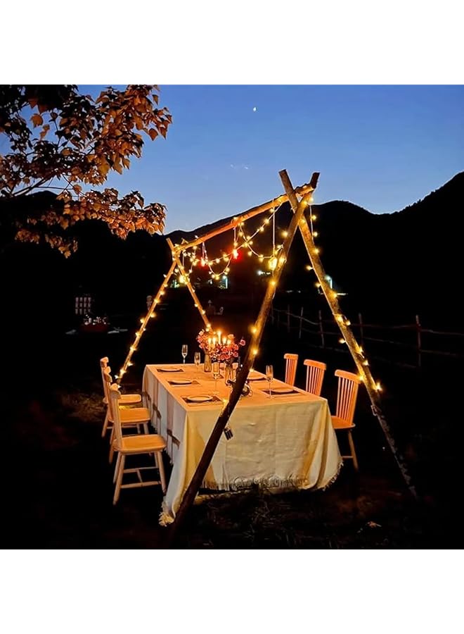 The Bros Globe String Lights, Crystal Ball String Lights, LED Fairy Lights, 33 FT 80 LEDs Battery Operated and Waterproof, for Indoor Outdoor Bedroom Garden Festivals Party Camping Decoration (A-10M-80LEDs)  - Image 1