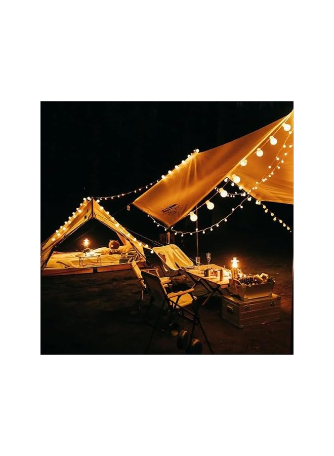 The Bros Globe String Lights, Crystal Ball String Lights, LED Fairy Lights, 33 FT 80 LEDs Battery Operated and Waterproof, for Indoor Outdoor Bedroom Garden Festivals Party Camping Decoration (A-10M-80LEDs)  - Image 5