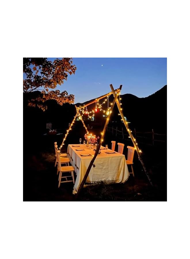 The Bros Globe String Lights, Crystal Ball String Lights, LED Fairy Lights, 33 FT 80 LEDs Battery Operated and Waterproof, for Indoor Outdoor Bedroom Garden Festivals Party Camping Decoration (A-10M-80LEDs)  - Image 2