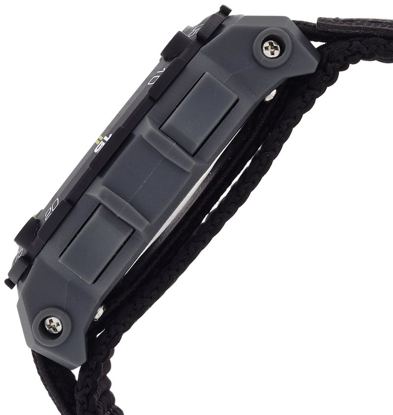 Armitron Sport Unisex 40/8291BLK Grey Accented Digital Chronograph Black Nylon Strap Watch - Image 3