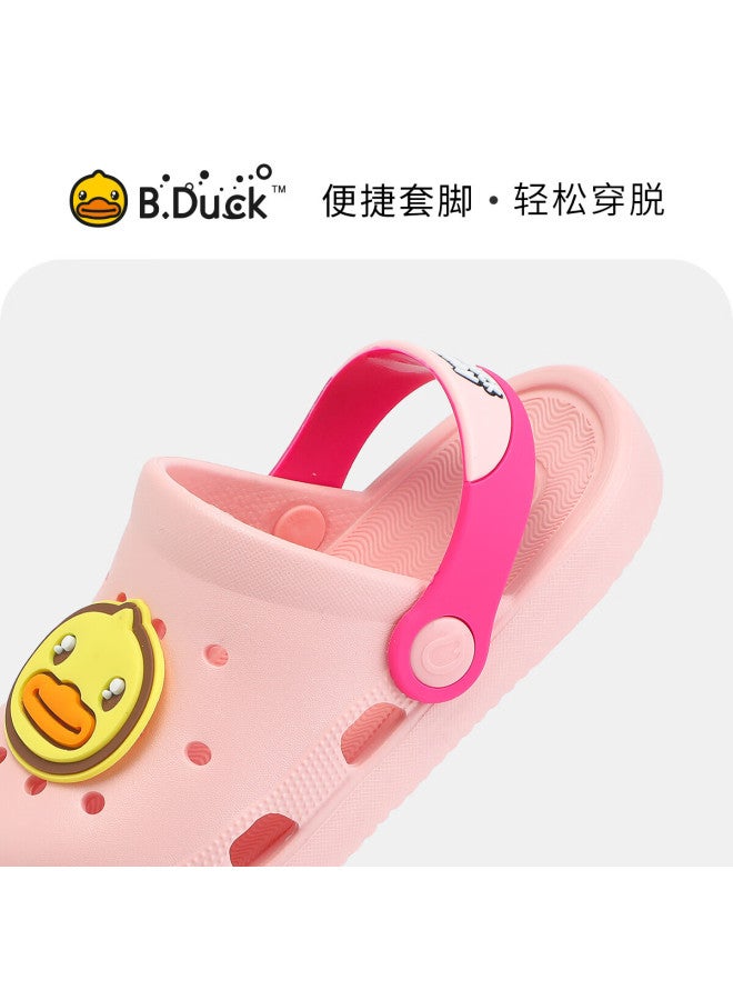 B.duck Children's Garden Shoes, Boys' Comfortable Clogs, Girls' Baby Slippers, 5965 Pink, Size 20 - Image 2