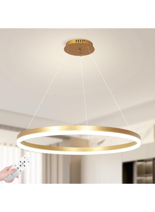 Modern LED Ring Chandelier | Stylish Hanging Ceiling Light for Bedroom & Living Room | Decorative LED Pendant Lamp | Energy Efficient Home Lighting Fixture - Image 1
