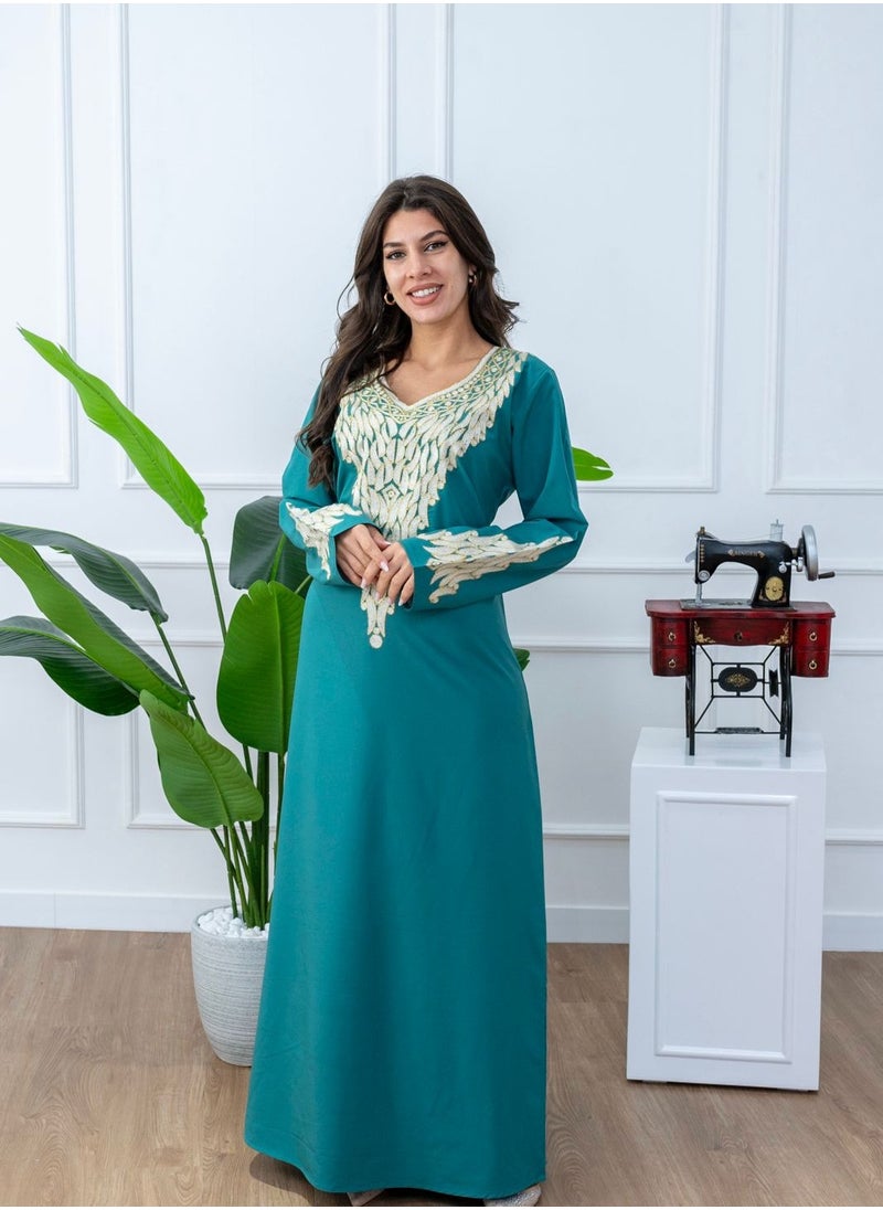 AL BENT AL SHARQIEH women jalabia , arabian dress mukhawar  - Image 2