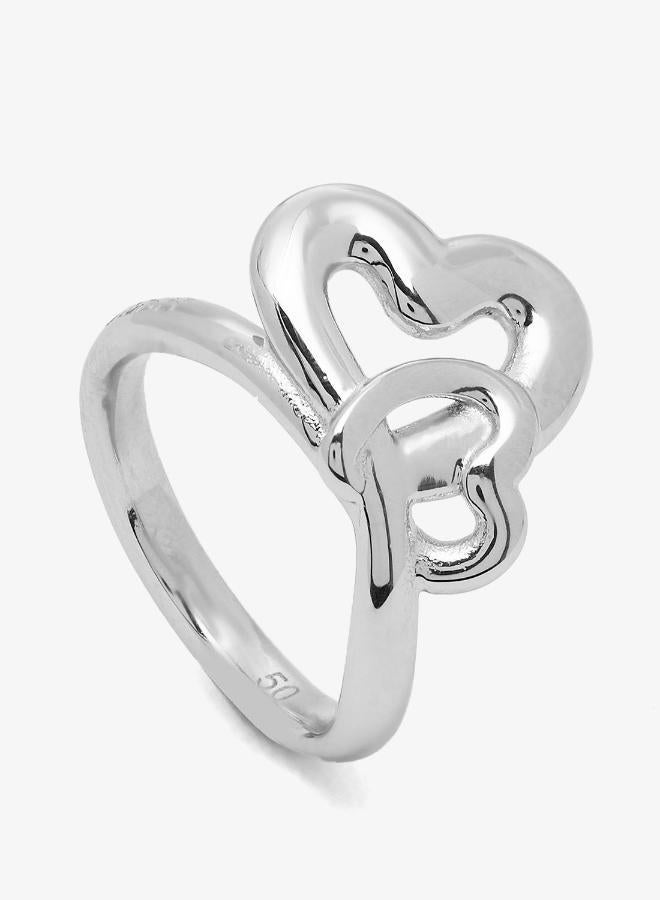 GUESS Embraced Hearts Ring - Image 4