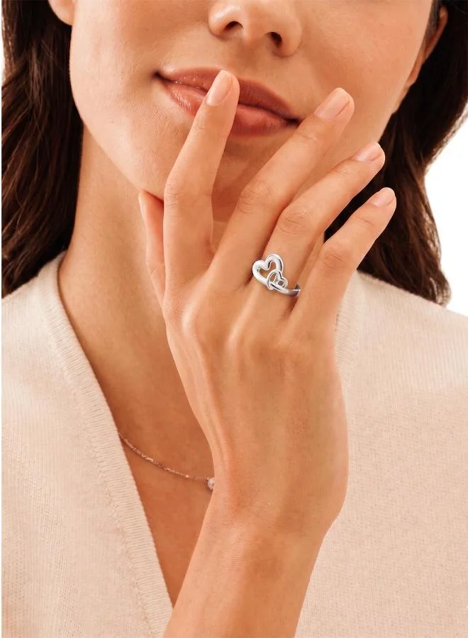 GUESS  Embraced Hearts Ring for Women | Best Price UAE
