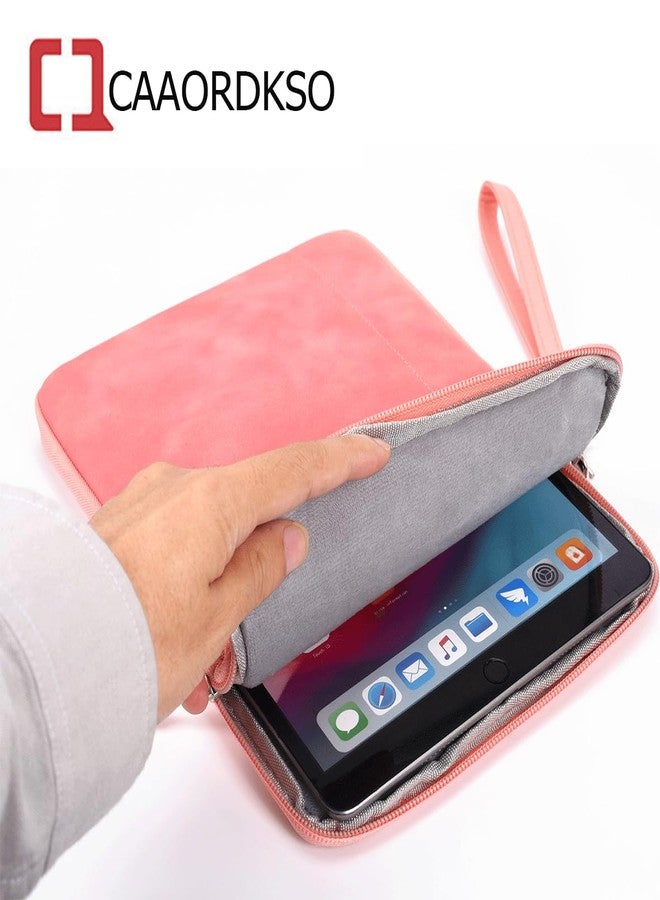 CAAORDKSO 6-7 Inch Sleeve Case for All-New Kindle Paperwhite 7"/Amazon Kindle Paperwhite 6.8", Fire 7 Tablet, 6-inch Kindle, eBook, Protective Sleeve Cover Pouch Bag Carrying Case with Pocket, Pink - Image 4