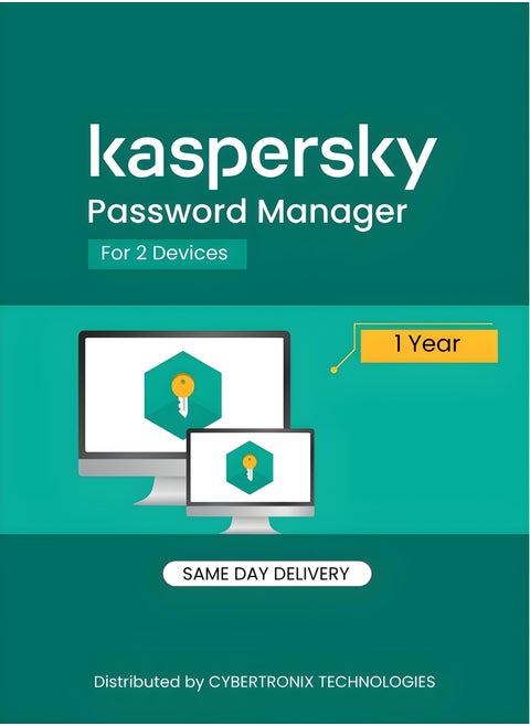Kaspersky Password Manager | 1-Year Subscription | 2 PC | Digital License | SAME DAY DELIVERY