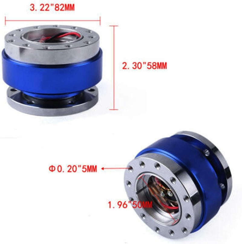 Wivplex Universal Aluminum Racing Steering Wheel Quick Release Hub Adapter - Image 3