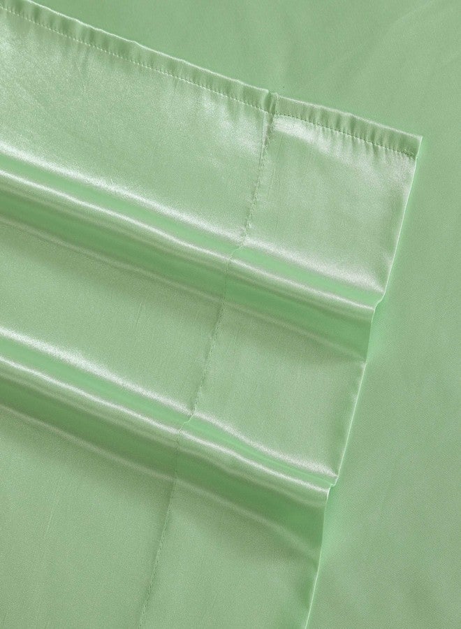 Betsey Johnson - Queen Bed Sheets, Satin Bedding Set with Matching Pillowcases, Wrinkle & Fade Resistant, Silky Smooth for Healthy Hair (Green) - Image 4