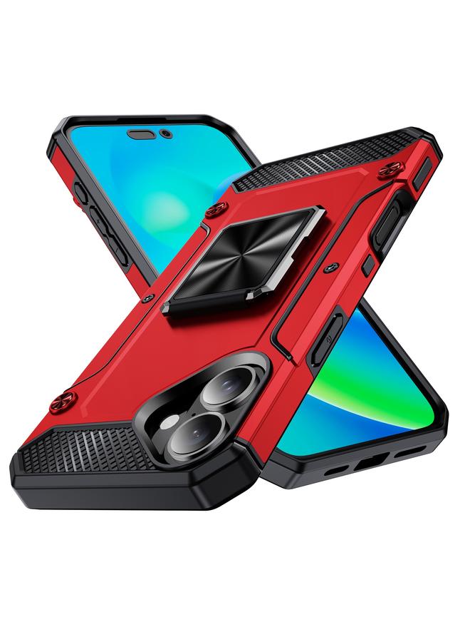 اس-توب جراب هاتف iPhone 16 مقاوم للصدمات مع حامل معدني - Image 1