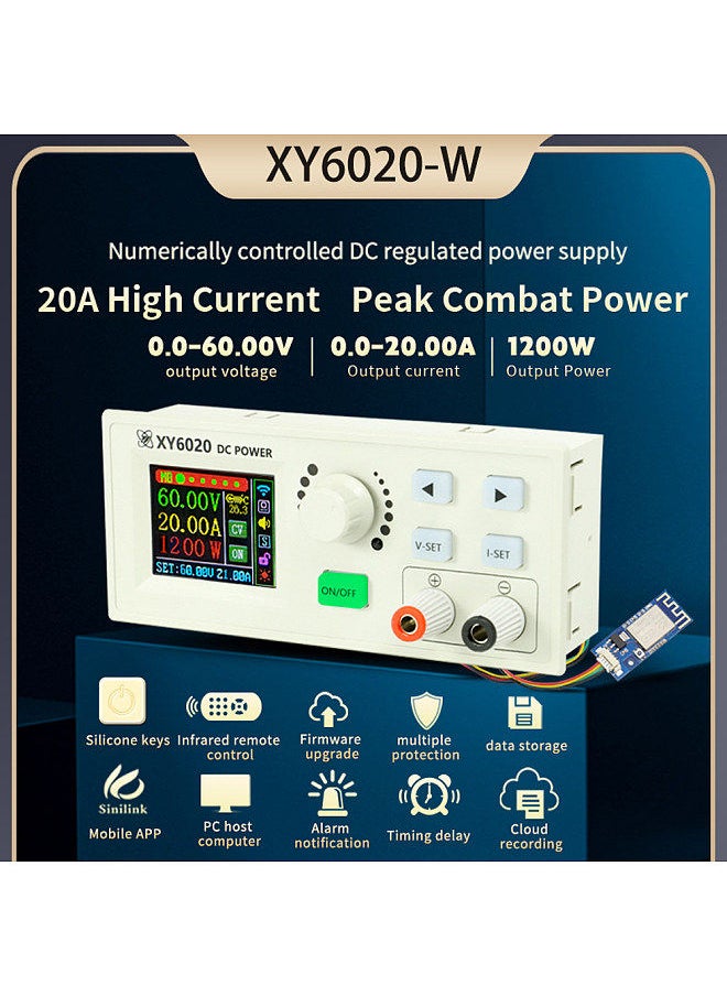 Generic - Numerical Control Adjustable DC-DC Voltage Step Down Power Supply Module Constant Voltage and Constant Current Buck Converter Voltmeter 20A 1200W - Image 1