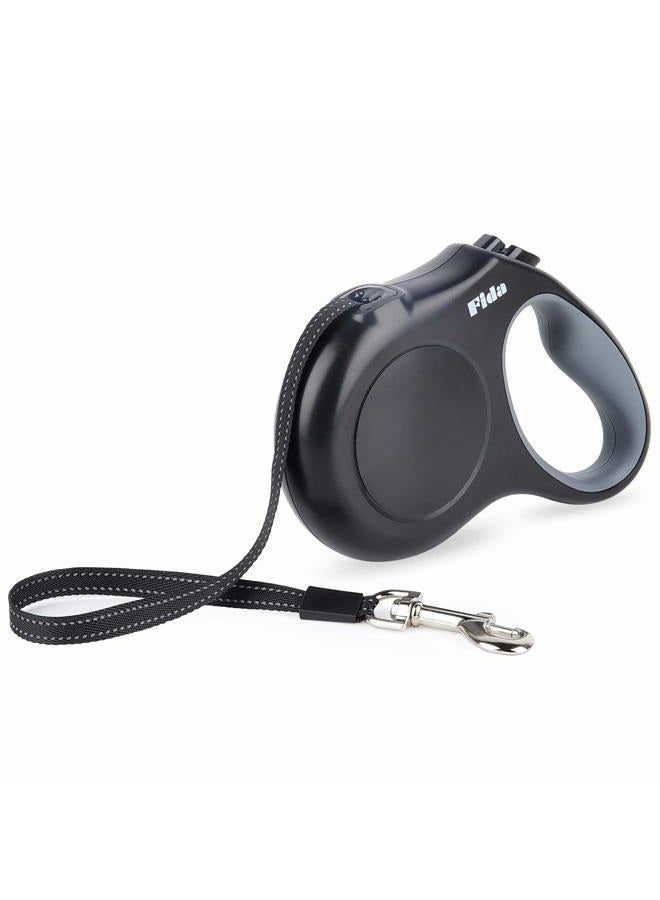 fida طوق كلب قابل للسحب للأنواع الكبيرة، طوق مشي كلب ثقيل الوزن بطول 16 قدم، حتى 110 رطل، خالي من التشابك بزاوية 360°، أسود - Image 4