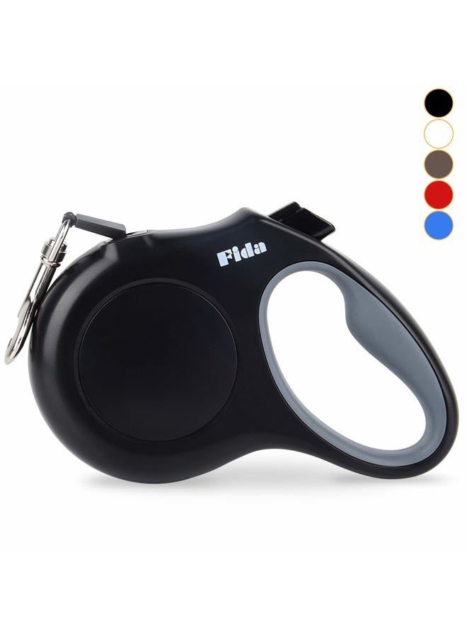 fida طوق كلب قابل للسحب للأنواع الكبيرة، طوق مشي كلب ثقيل الوزن بطول 16 قدم، حتى 110 رطل، خالي من التشابك بزاوية 360°، أسود - Image 3