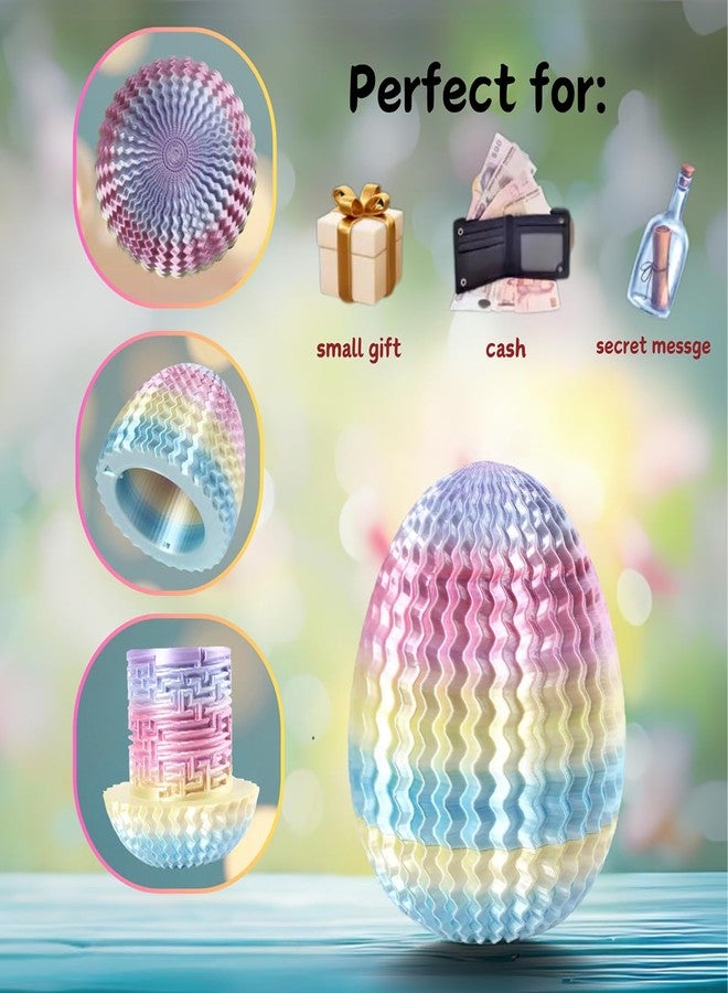 JHBEEY 2026 Creative Gift Box: Easter Egg Mystery Puzzle with Hidden Compartment, Reusable Brain Teaser Game for Adults & Kids, Money Gift Ideas for Birthday Christmas Party Celebration - Image 3