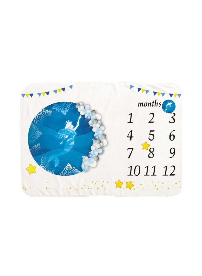 Mermaid Baby Milestone Blanket