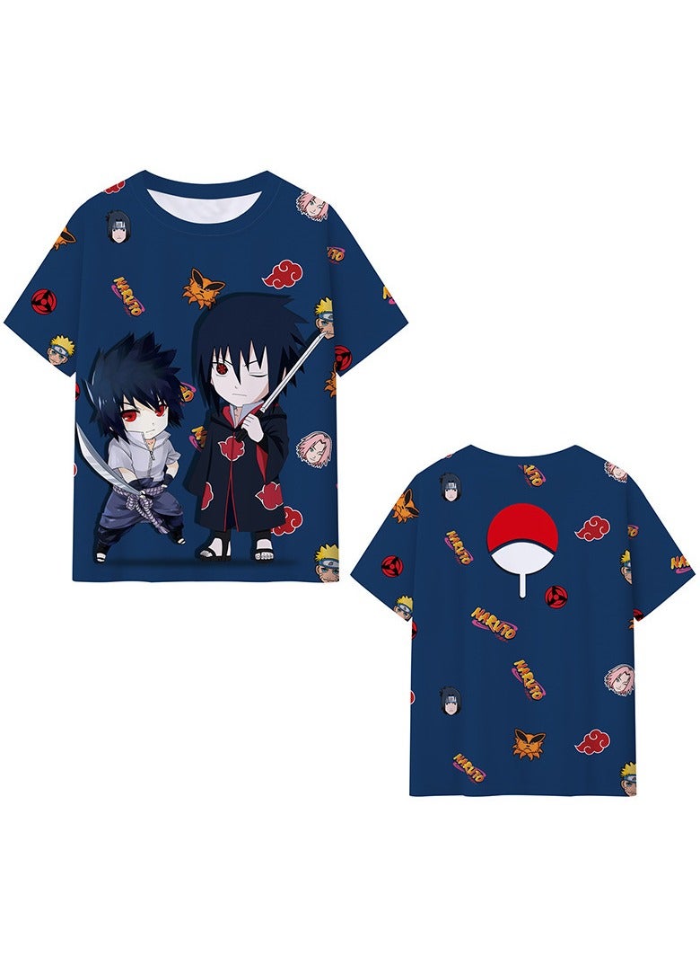 KUYING Naruto Kakashi Sasuke Short Sleeve  - Image 1
