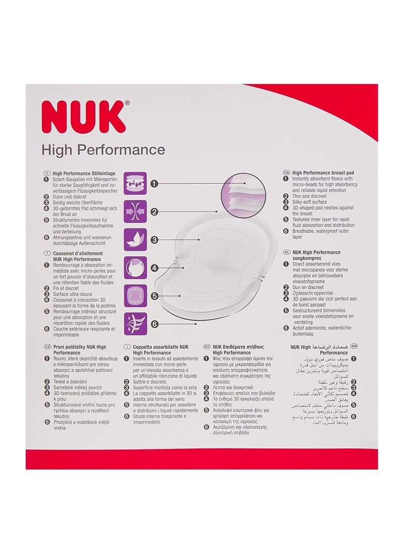 NUK - High Performance Disposable Breast Pads Nursing for Breastfeeding 30 Count - Image 1