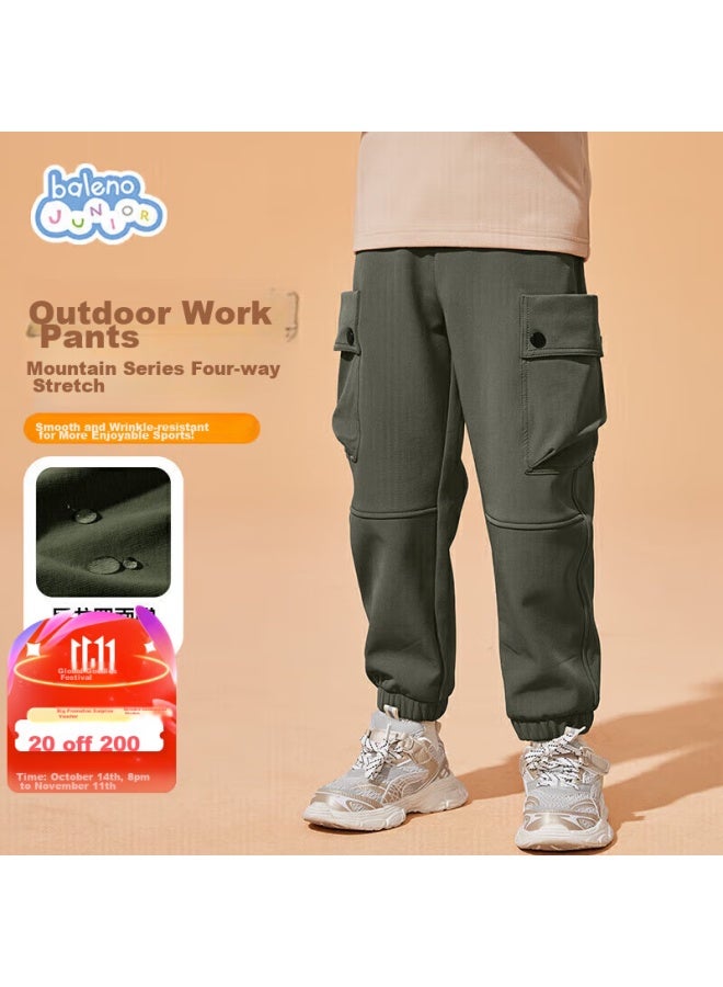 Baleno Baleno Children's Pants, Spring And Autumn 2025 Style, For Older Children, Outdoor Waterproof Cargo Pants, Boys And Girls Sports Hiking Trousers - Image 1