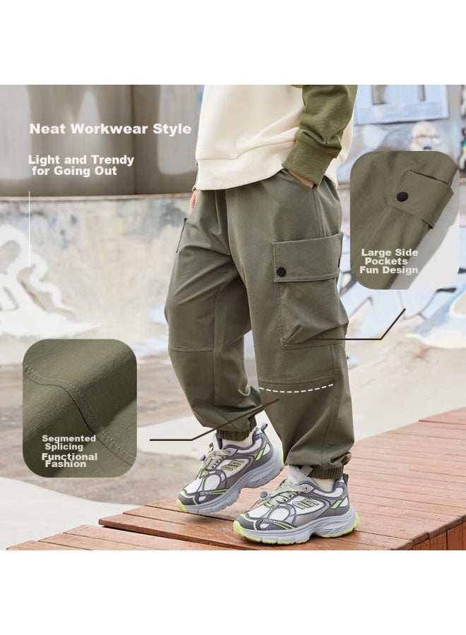 Baleno Baleno Children's Pants, Spring And Autumn 2025 Style, For Older Children, Outdoor Waterproof Cargo Pants, Boys And Girls Sports Hiking Trousers - Image 5