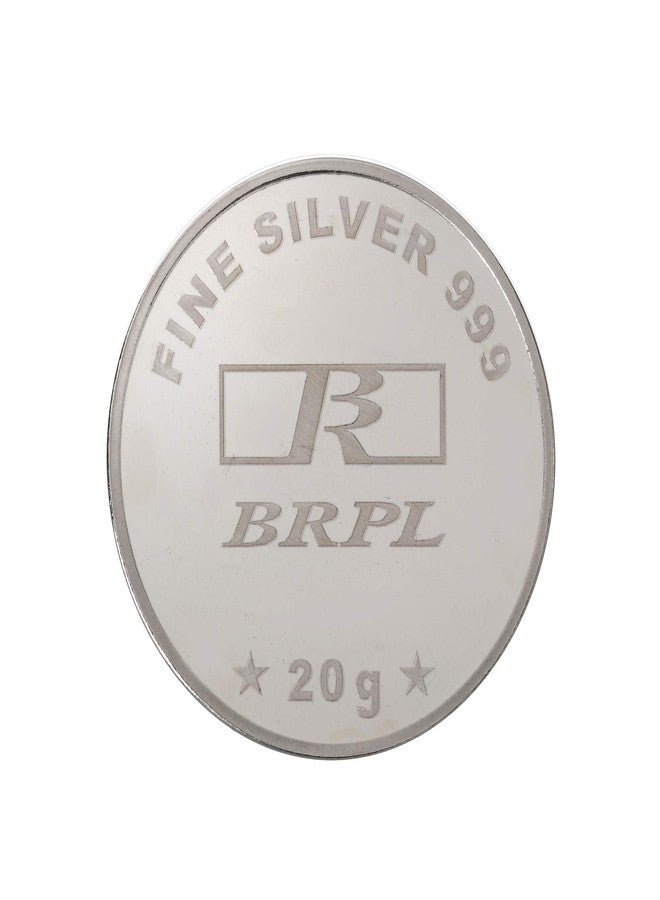 Bangalore Refinery 999 Purity Silver 20 Gm Raksha Bandhan Coin - Image 2
