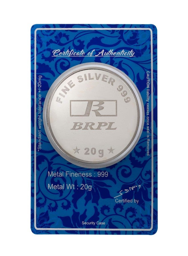 Bangalore Refinery 999 Purity Silver 20 Gm Raksha Bandhan Coin - Image 4