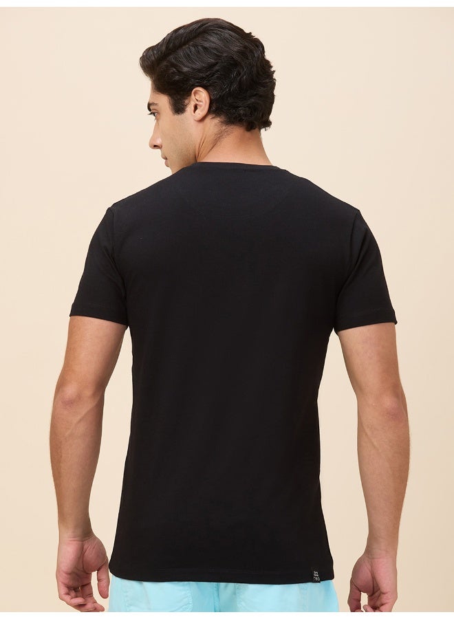 Being Human Mens Black Round Neck Short Sleeve T-Shirt - Image 3