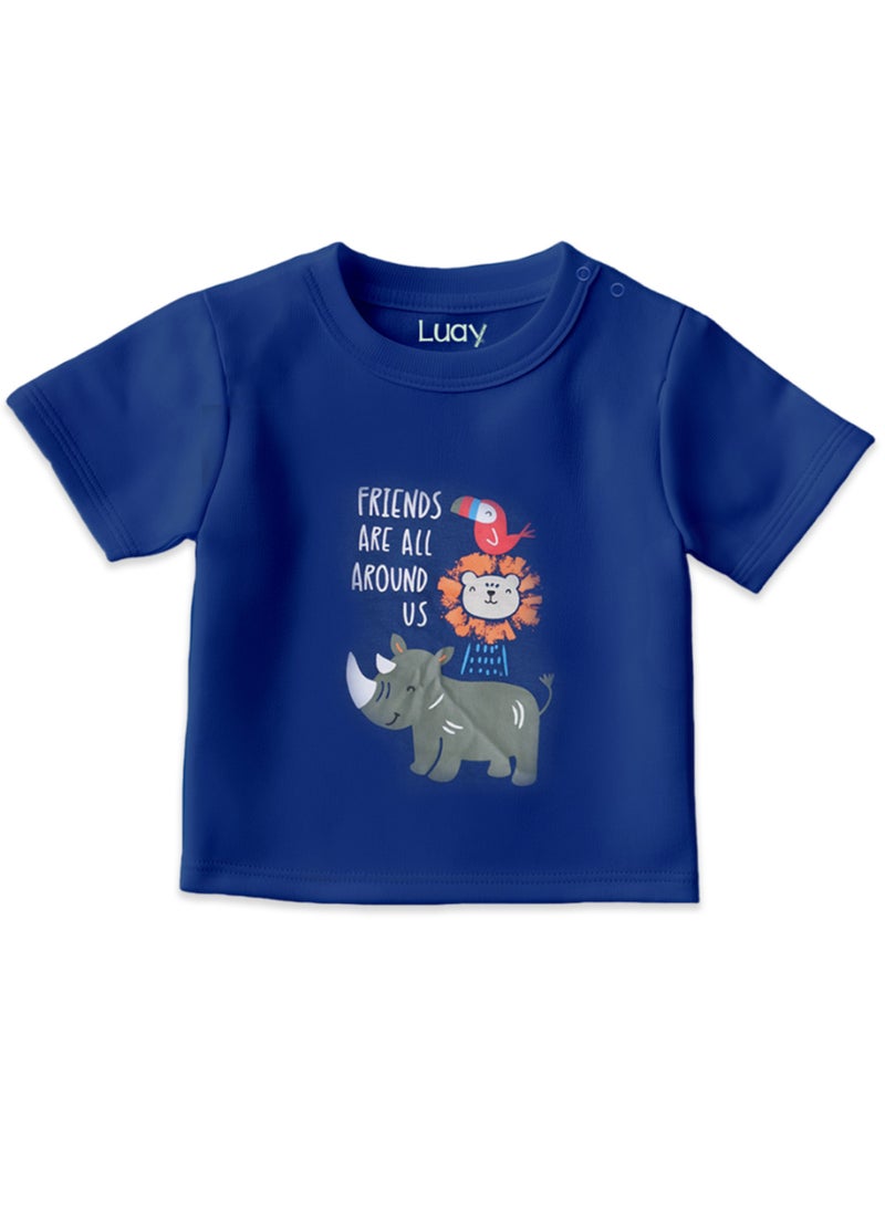 LUAY - 100% Bamboo T-Shirts for Boys & Girls Festive Short Sleeve Styles in Vibrant Colors and Patterns for Kids and Toddlers_Regular Fit - Image 1