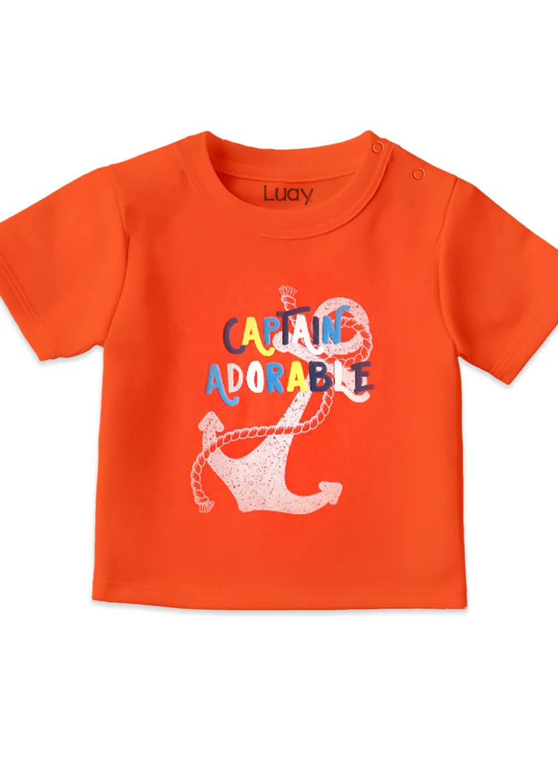 Luay  100% Cotton T-Shirts for Boys & Girls Festive Short Sleeve Styles in Vibrant Colors and Patterns for Kids and Toddlers_Regular Fit  | Best Price UAE