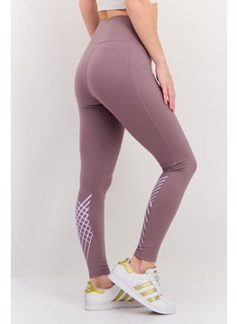 Adidas Women Sportswear Fit Training Leggings, Mauve  - Image 3