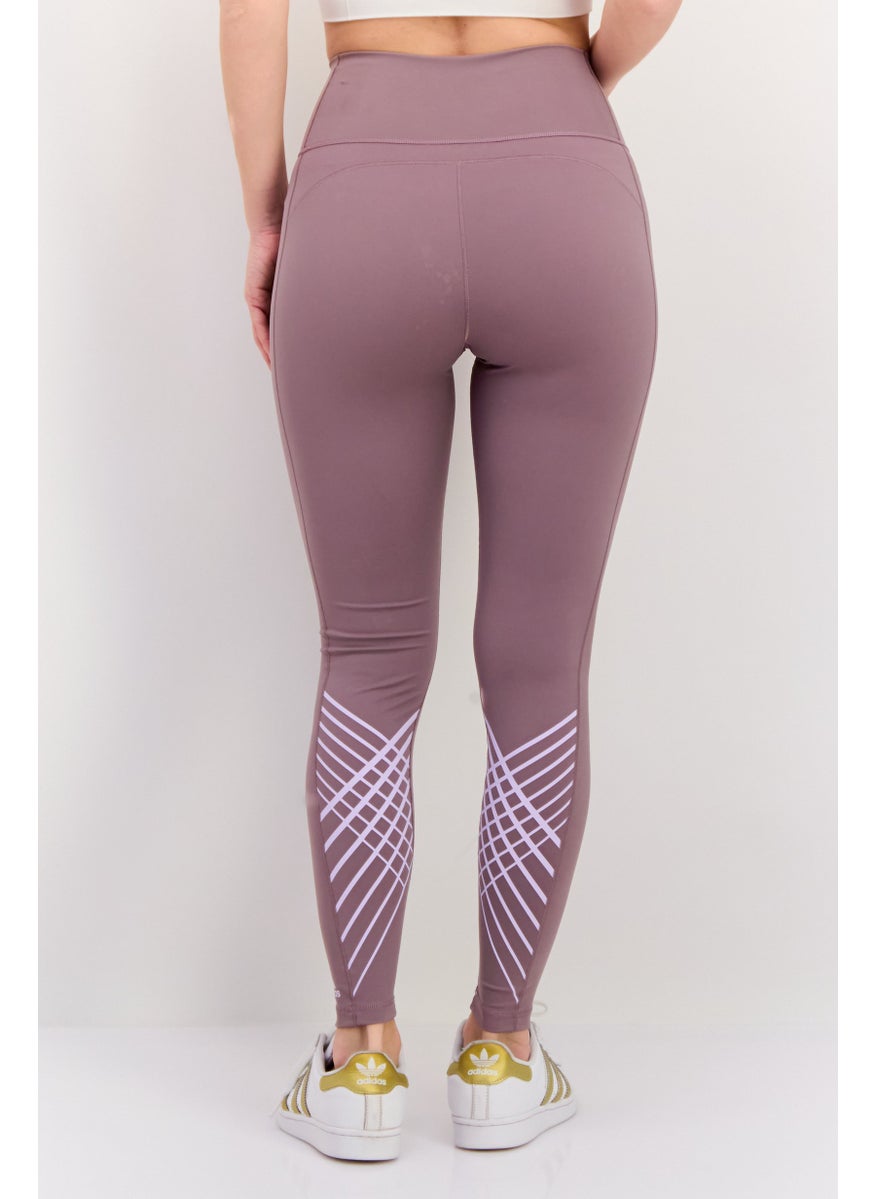 Adidas Women Sportswear Fit Training Leggings, Mauve  - Image 2